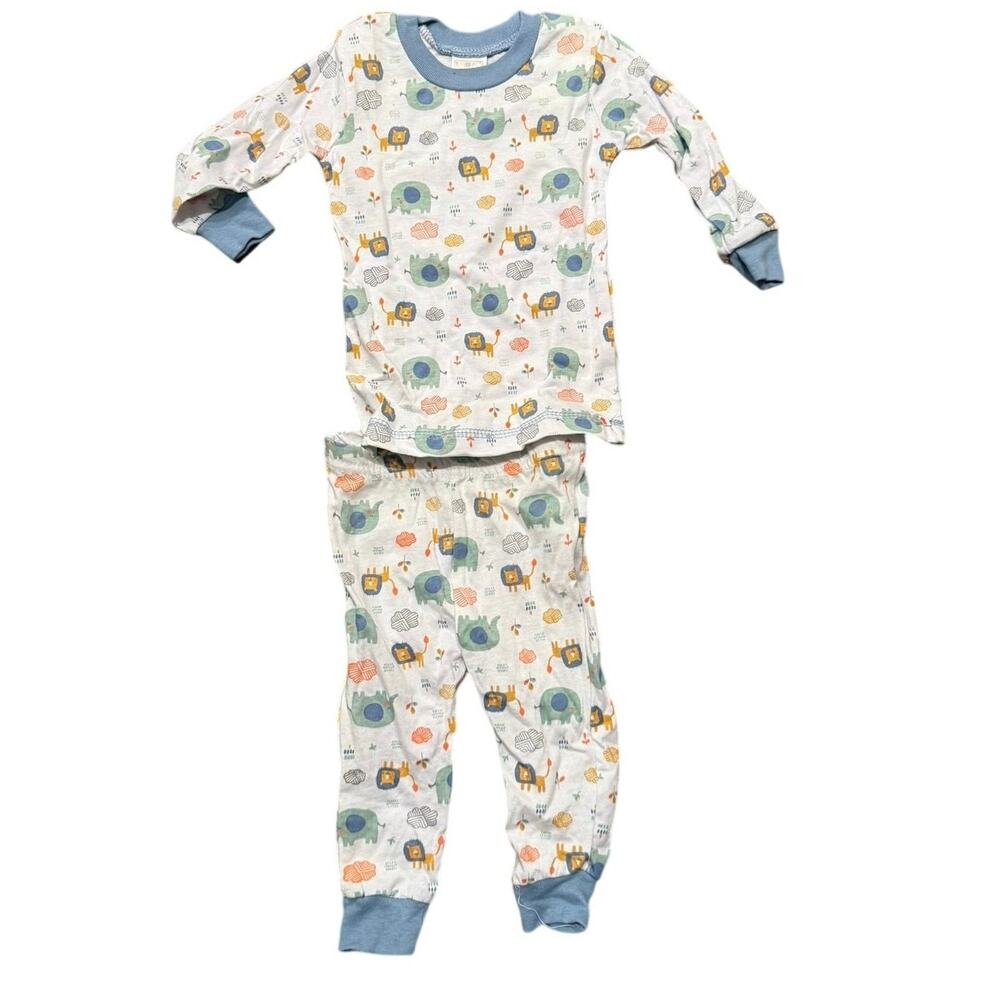 Swiggles Baby Boys Animal Print 2 Piece Pajama Set 6-9M NWOT
